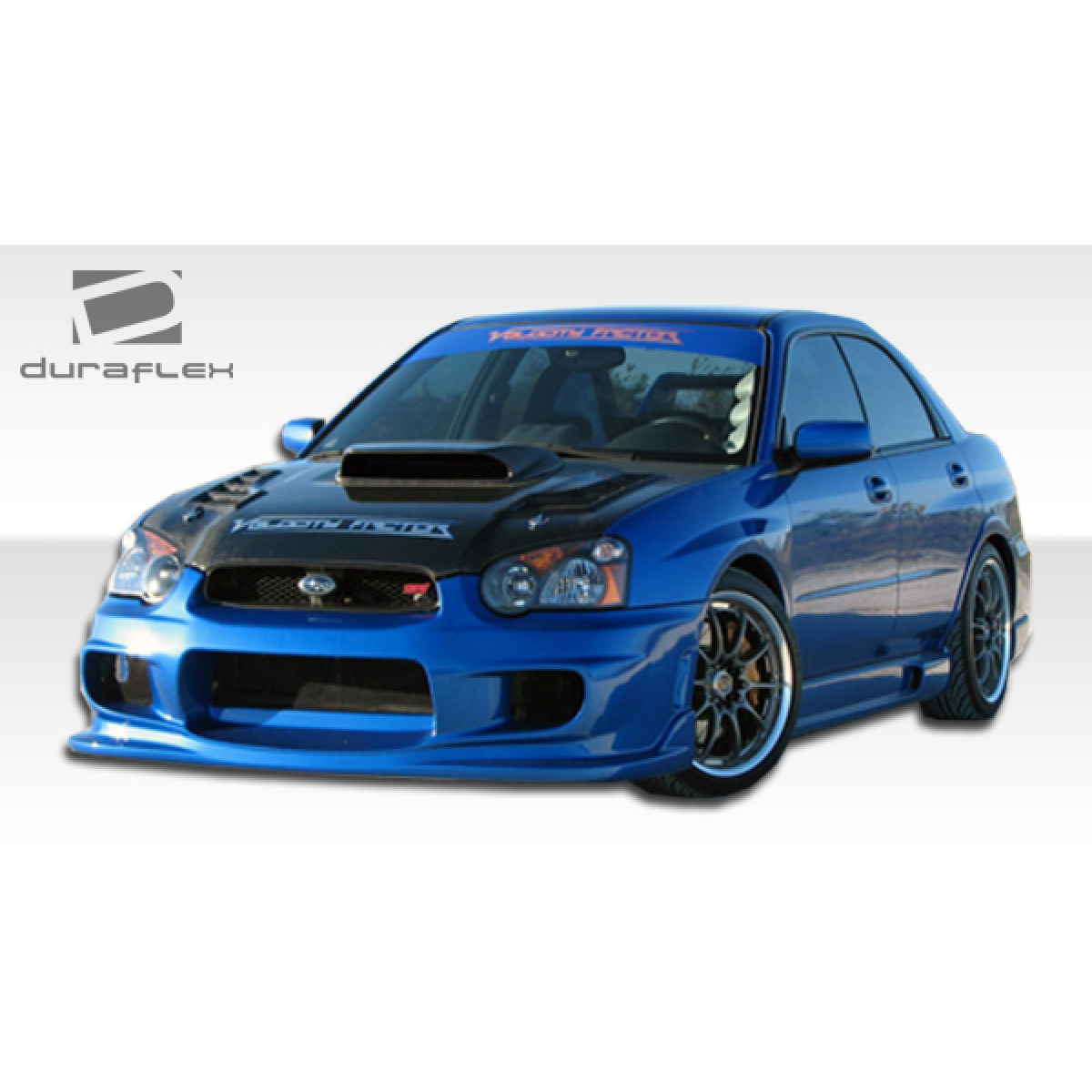 Modify your Subaru Impreza 2004 with our Exterior/Front Bumpers or Lips - Front angle view of the vehicle