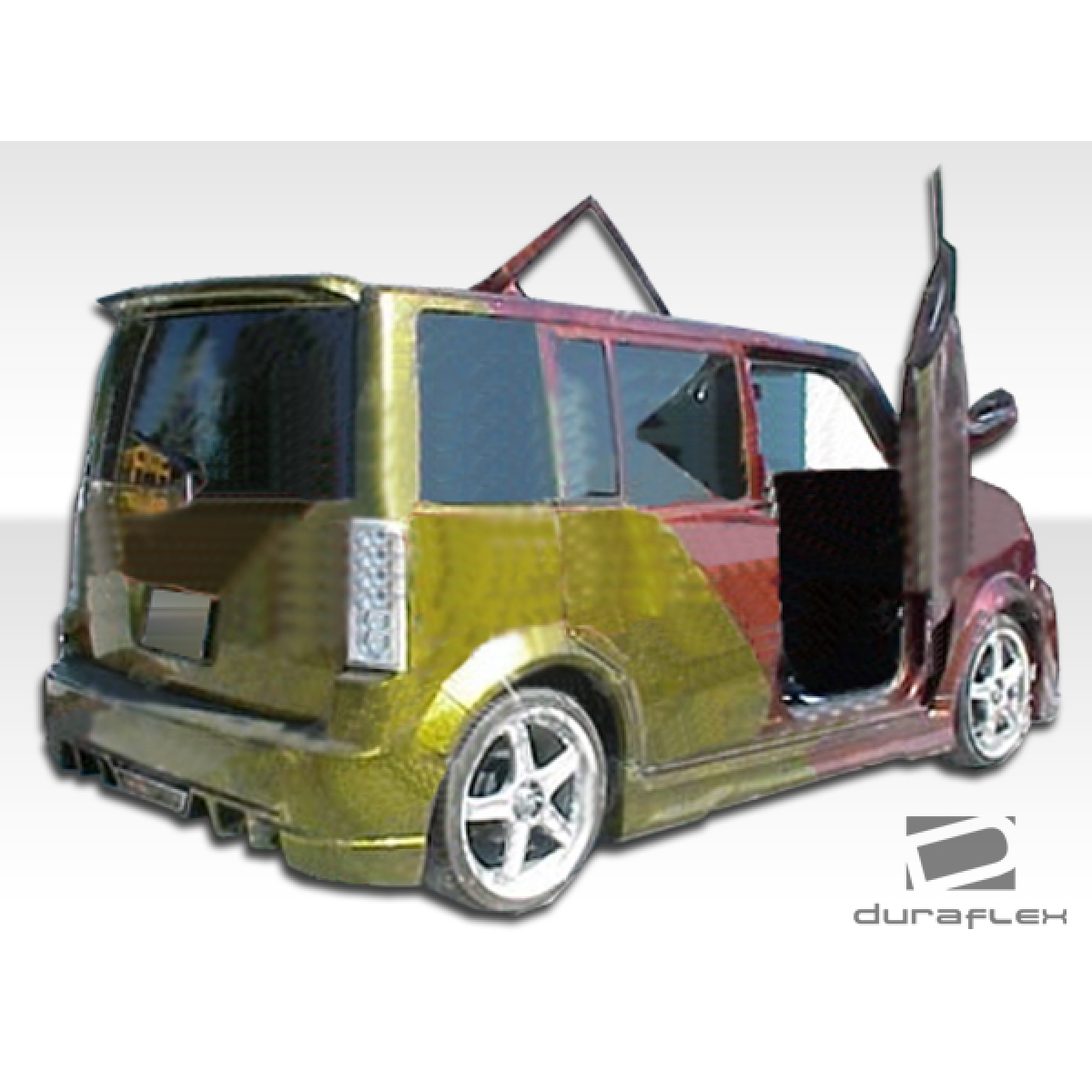 Modify your Scion xB 2004 with our Exterior/Rear Bumpers or Lips - View from the rear and slightly to the side