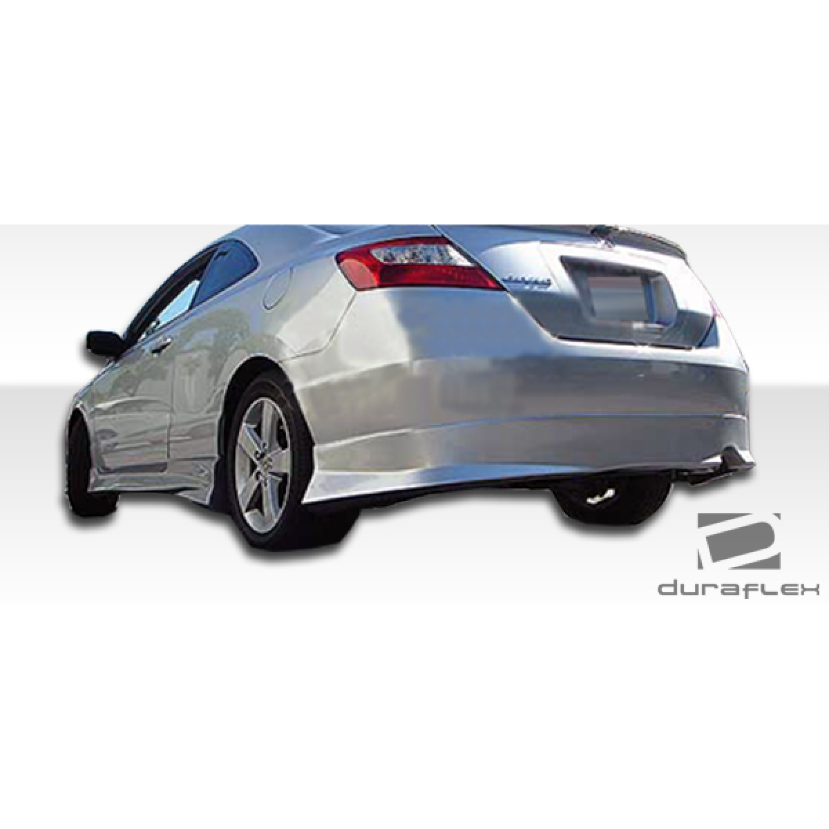 Modify your Honda Civic 2006 with our Exterior/Rear Bumpers or Lips - Angled view from the side and rear of the vehicle