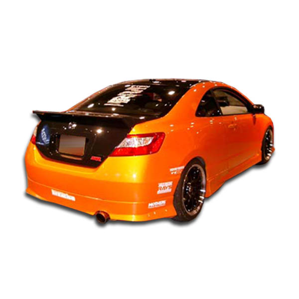 Modify your Honda Civic 2006 with our Exterior/Rear Bumpers or Lips - Rear three quarter view from the left side