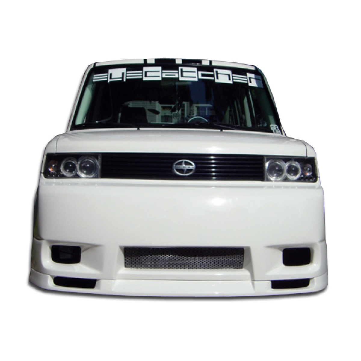 Modify your Scion xB 2004 with our Exterior/Front Bumpers or Lips - Front view of a vehicle at head-on angle