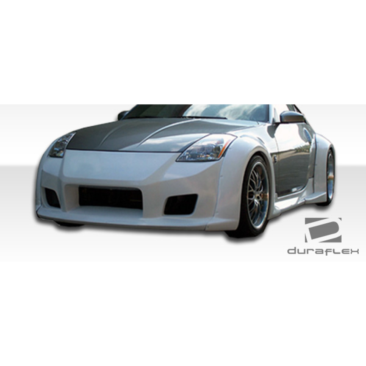 Modify your Nissan 350Z 2003 with our Exterior/Complete Body Kits - Front view showing bumper design at angle