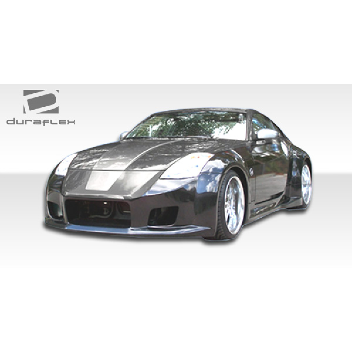 Modify your Nissan 350Z 2003 with our Exterior/Fenders - Front angle showing wide body fender design