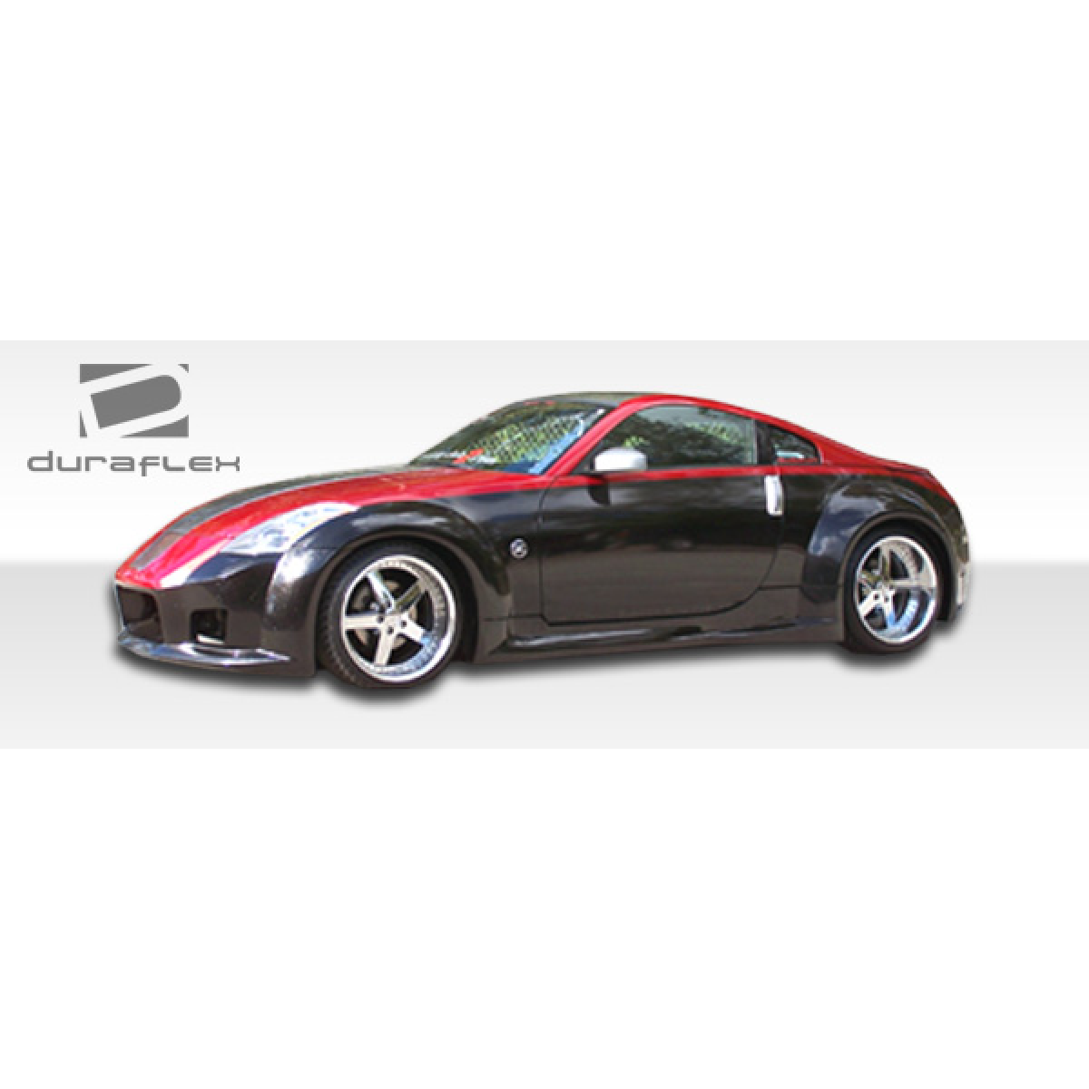 Modify your Nissan 350Z 2003 with our Exterior/Fenders - Side angle view of Nissan 350Z Z33 fender