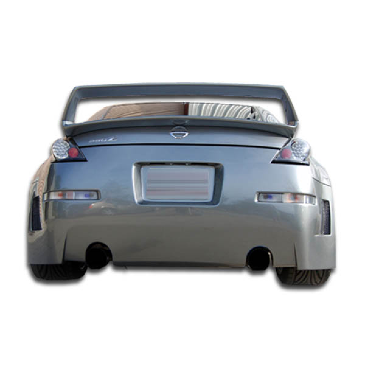 Modify your Nissan 350Z 2003 with our Exterior/Complete Body Kits - Rear view of the vehicle at a low angle