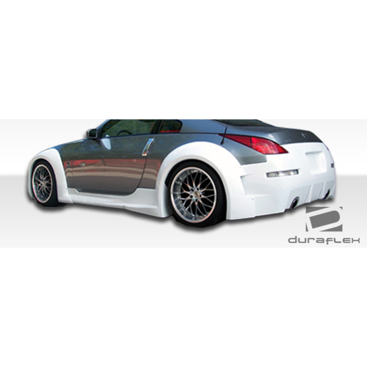 Modify your Nissan 350Z 2003 with our Exterior/Complete Body Kits - Side angle view showcasing rear bumper design