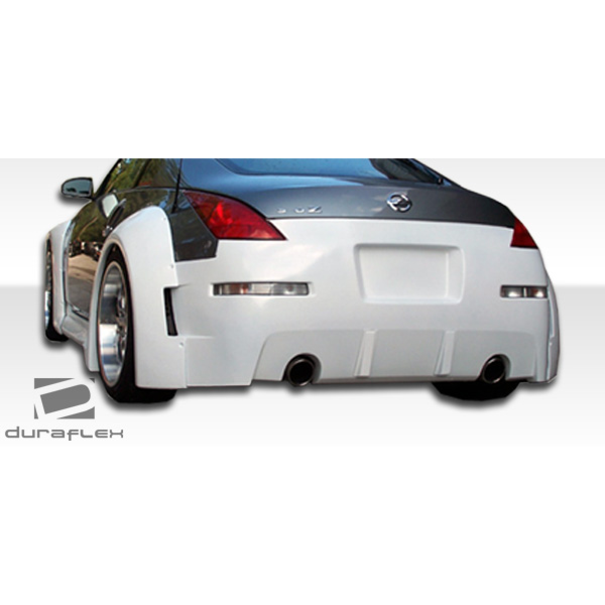 Modify your Nissan 350Z 2003 with our Exterior/Fenders - Rear angle showing wide body rear fender flares