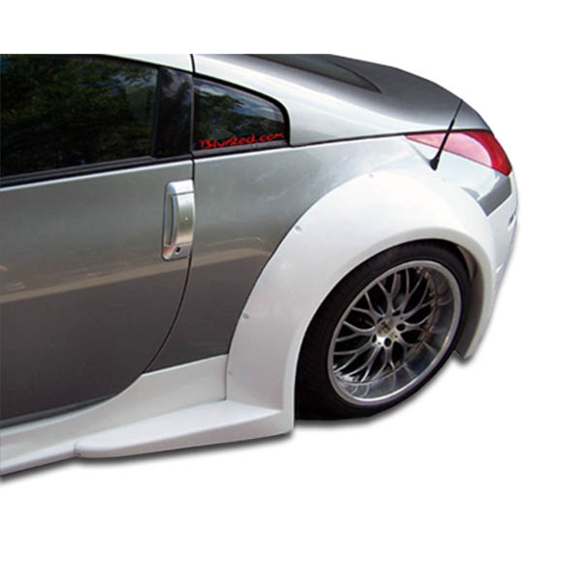 Modify your Nissan 350Z 2003 with our Exterior/Fenders - Side view from a slightly high angle