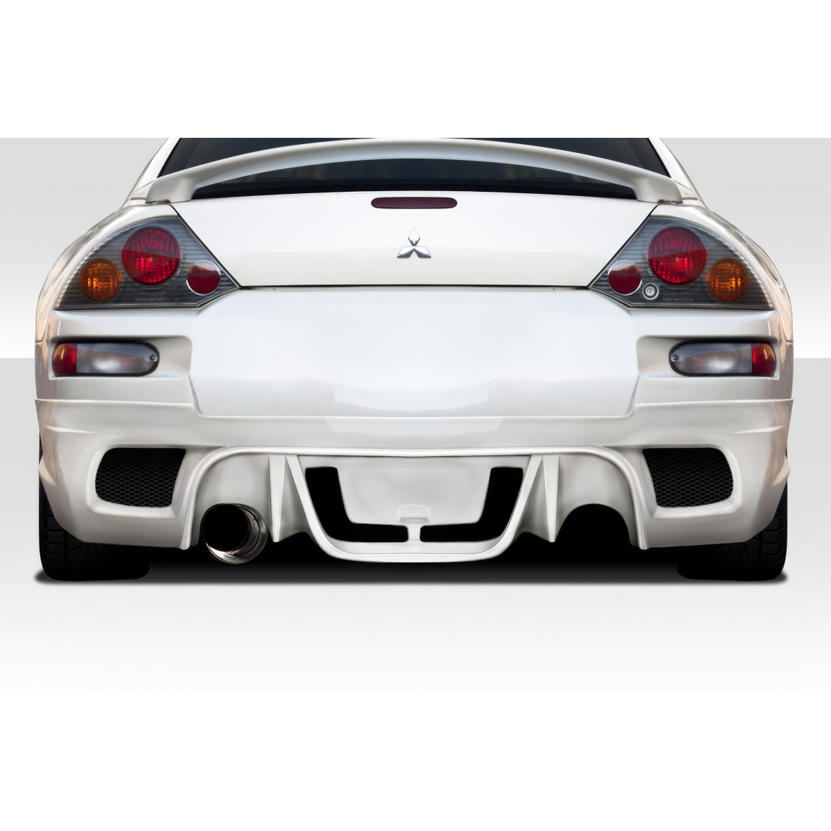 Modify your Mitsubishi Eclipse 2000 with our Exterior/Rear Bumpers or Lips - Rear view angle of the Mitsubishi Eclipse