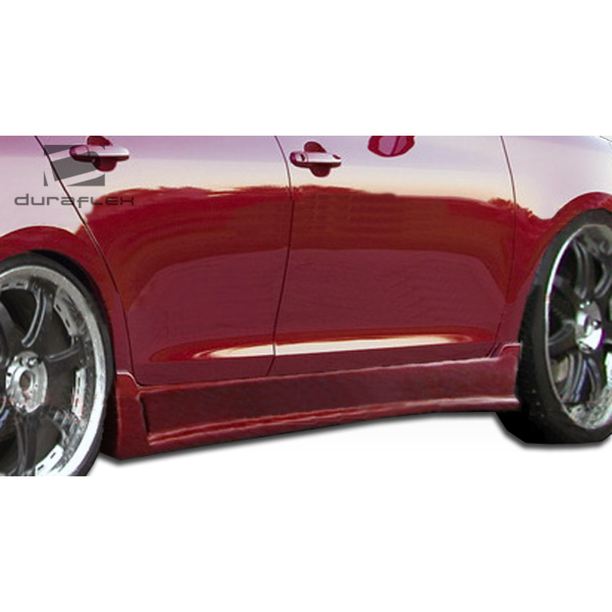 Modify your Toyota Yaris 2007 with our Exterior/Side Skirts - Side view of vehicle showing rocker panels