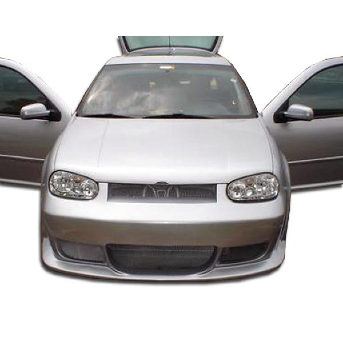 Modify your Volkswagen Golf 1999 with our Exterior/Front Bumpers or Lips - Front view with doors open and hood raised