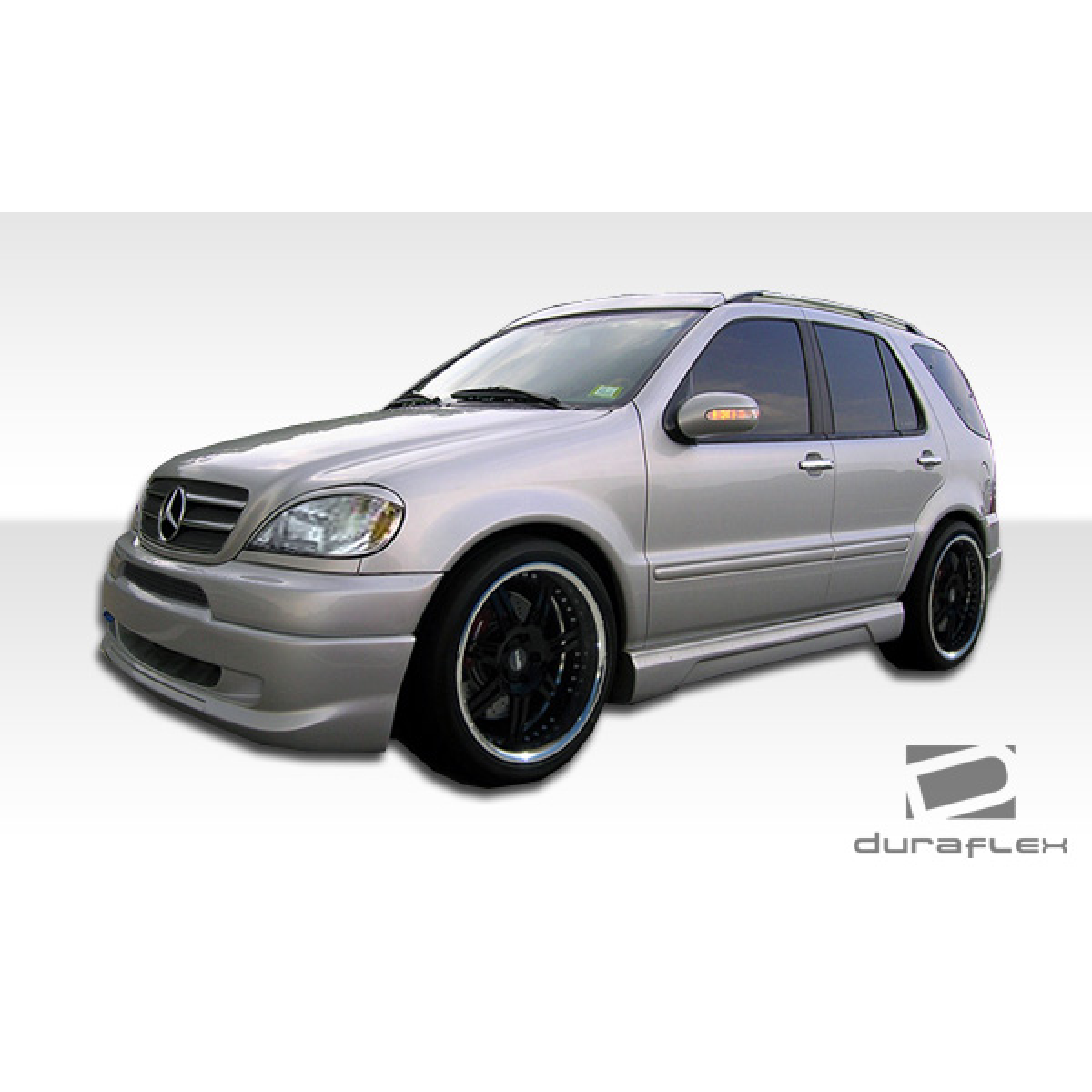 Modify your Mercedes-Benz ML-Class 1998 with our Exterior/Front Bumpers or Lips - Front three quarter angle view of the vehicle