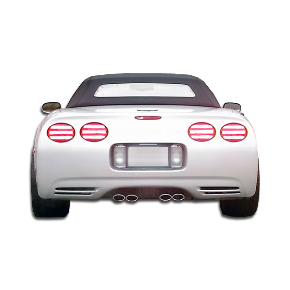 Modify your Chevrolet Corvette 1984 with our Exterior/Complete Body Kits - Rear view of vehicle at a straight angle