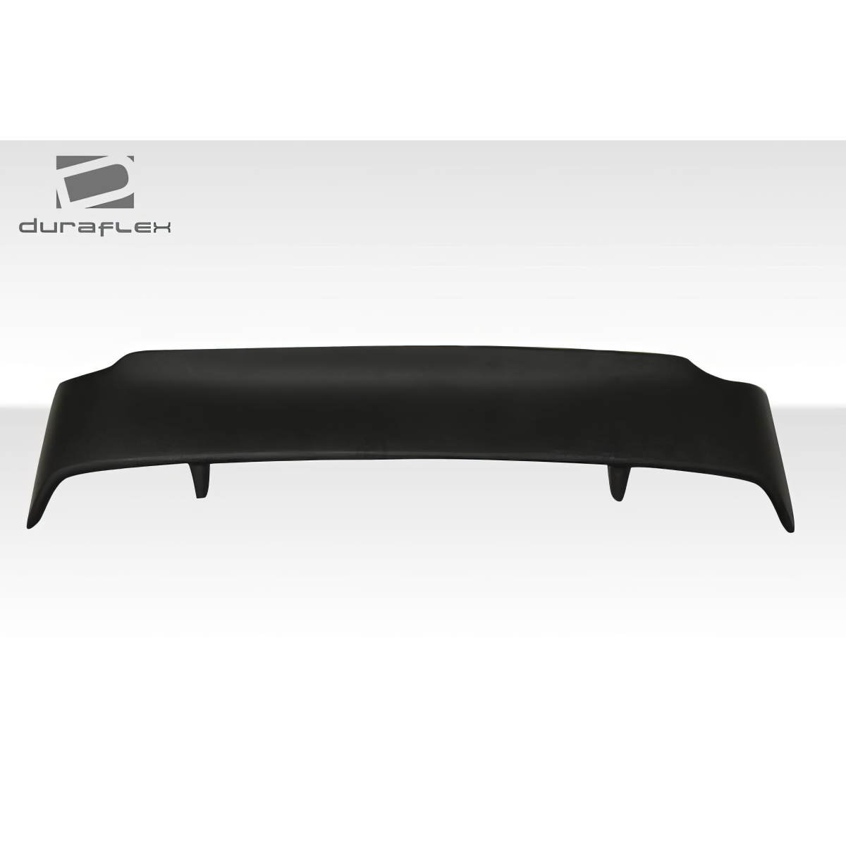 Modify your Chevrolet Corvette 1991 with our Exterior/Wings - Top-down view of black trunk lid spoiler