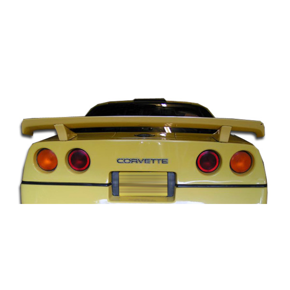 Modify your Chevrolet Corvette 1984 with our Exterior/Wings - Rear view at slight angle showing wing design