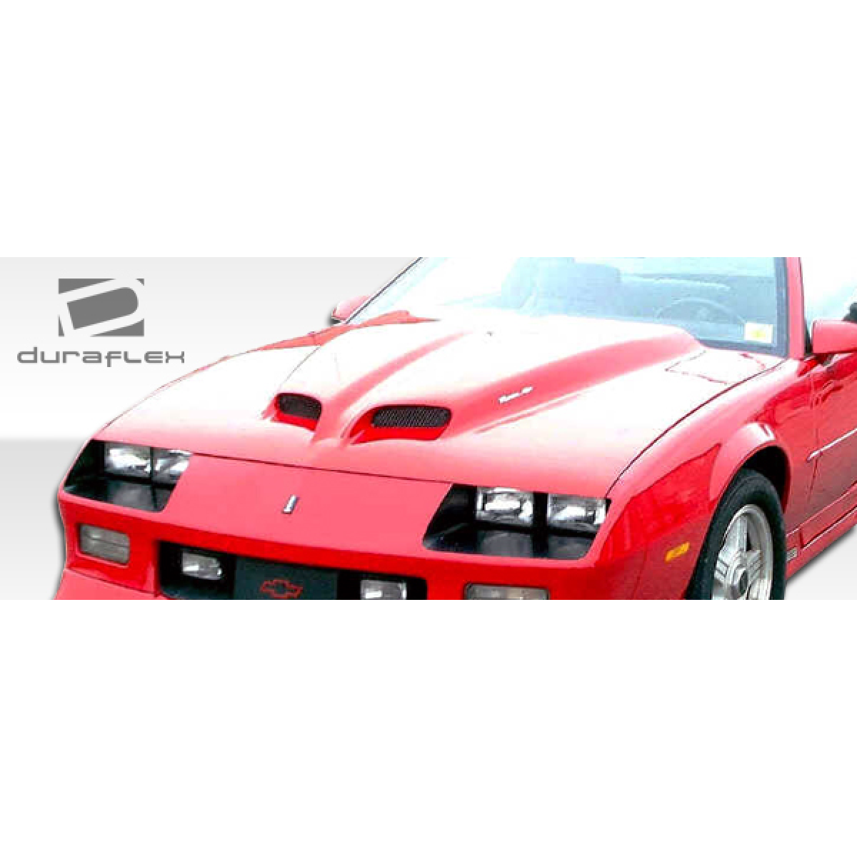 Modify your Chevrolet Camaro 1982 with our Exterior/Hoods - Front angle view of a camaro hood