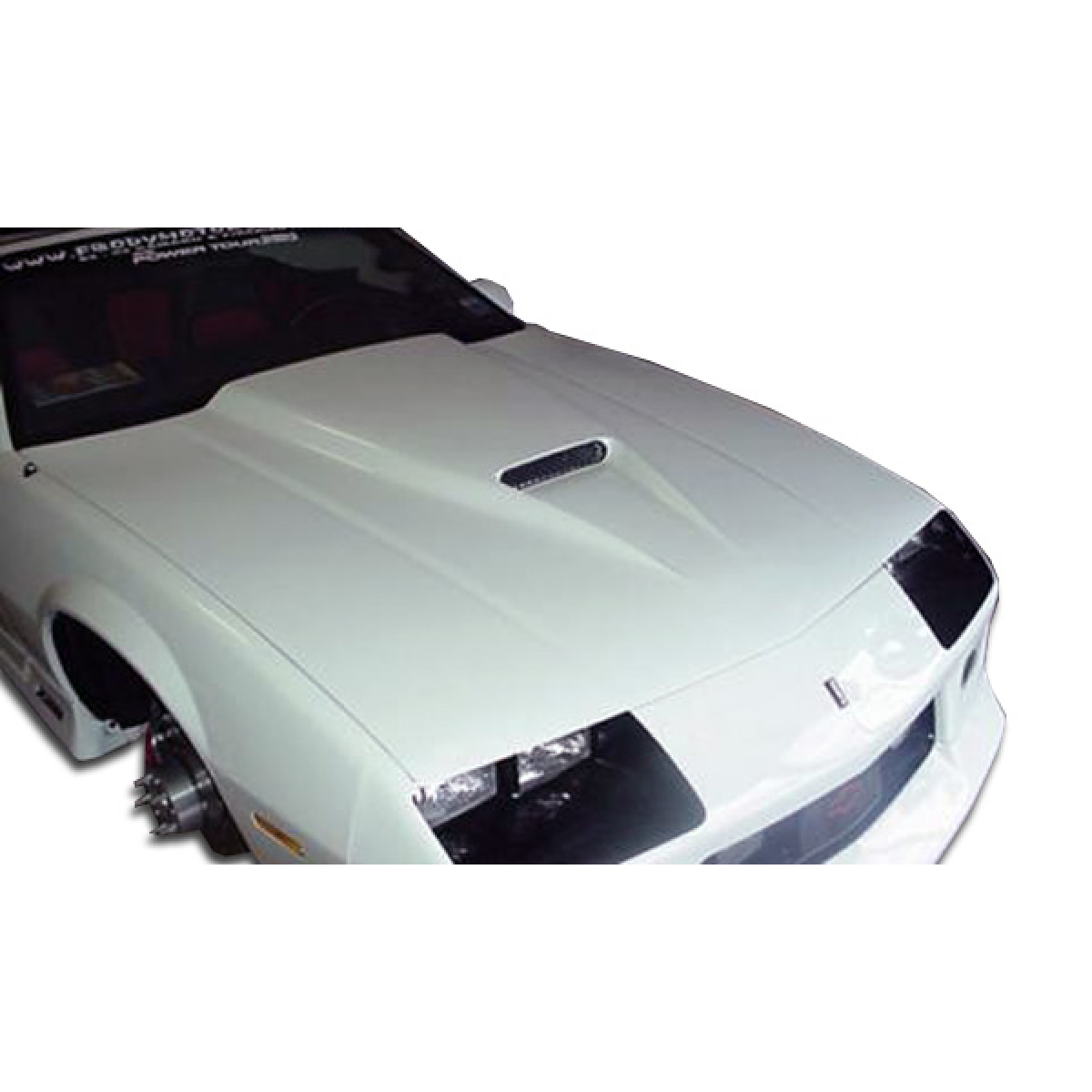 Modify your Chevrolet Camaro 1982 with our Exterior/Hoods - Top view of hood at a slight angle