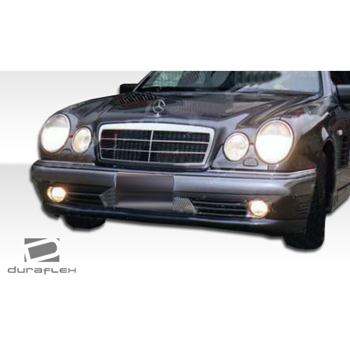 Modify your Mercedes-Benz E-Class 1996 with our Exterior/Front Bumpers or Lips - Frontal view of the bumper at eye level