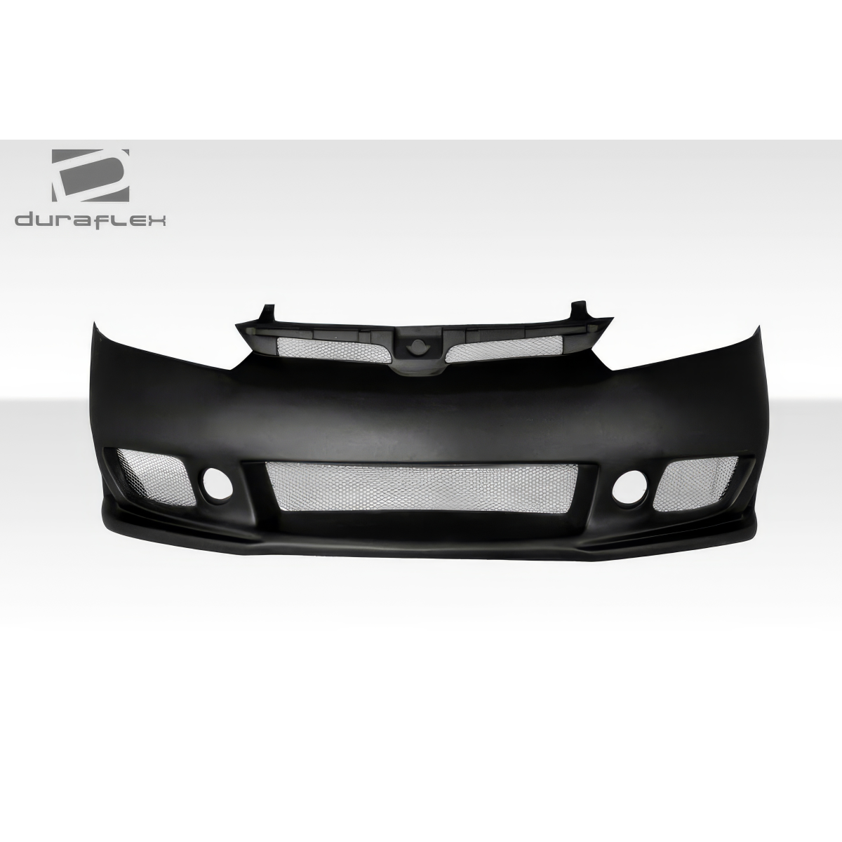 Modify your Honda Civic 2006 with our Exterior/Front Bumpers or Lips - Front view showing bumper design and features