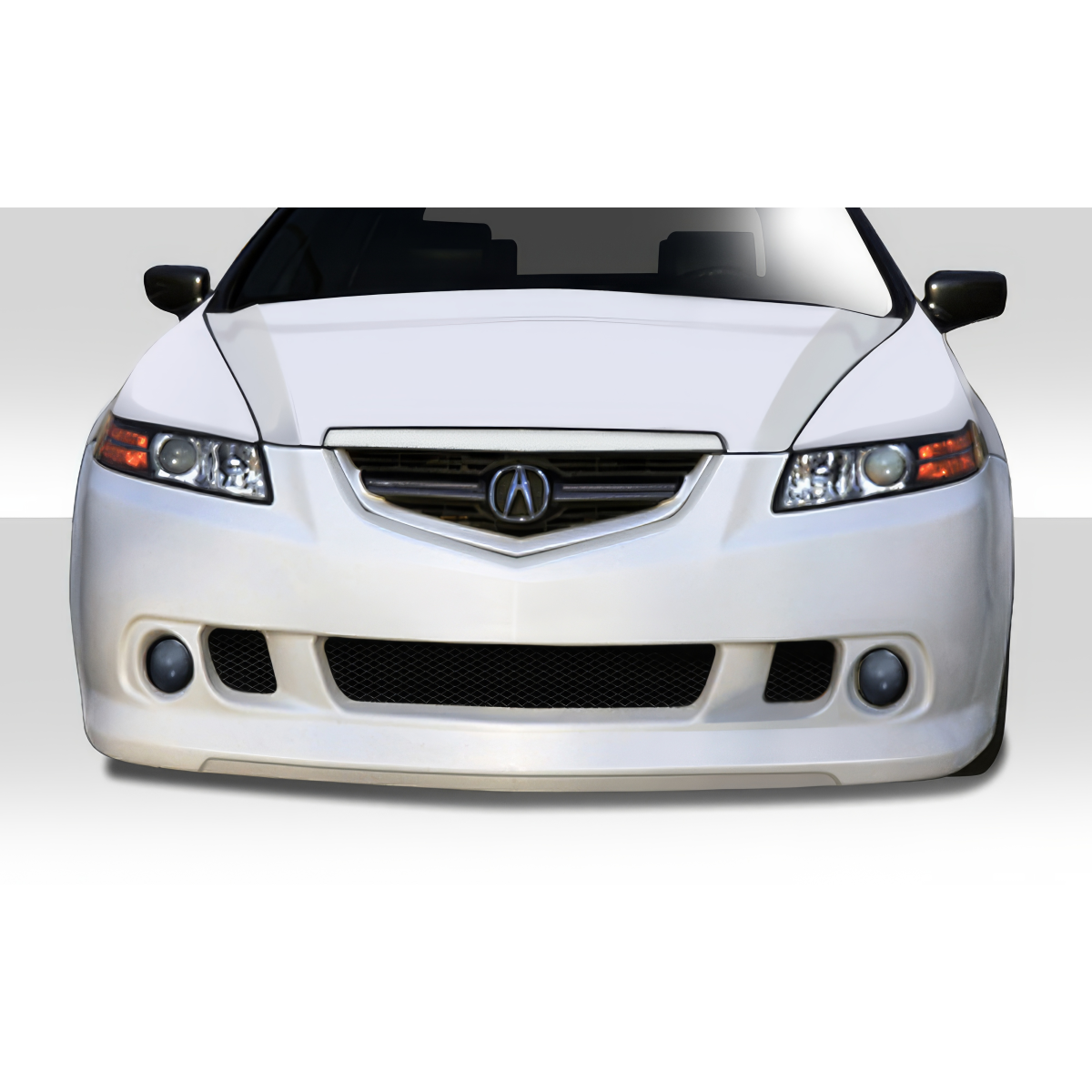 Modify your Acura TL 2004 with our Exterior/Front Bumpers or Lips - Frontal view of Acura TL front bumper at eye level