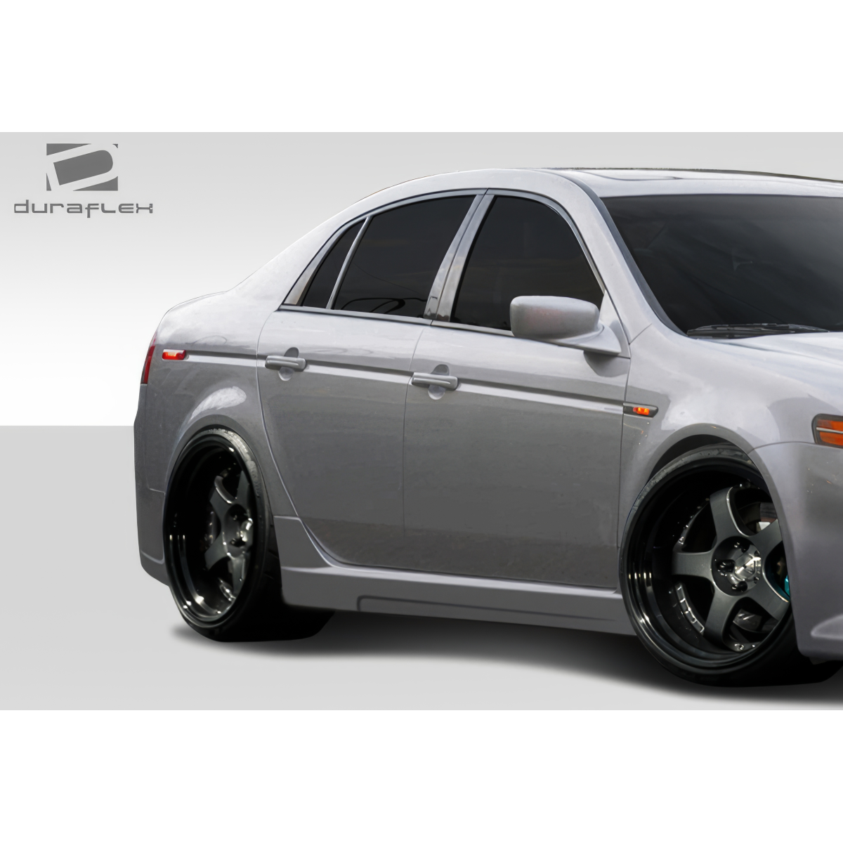 Modify your Acura TL 2004 with our Exterior/Complete Body Kits - Three quarter view of side skirts on Acura TL