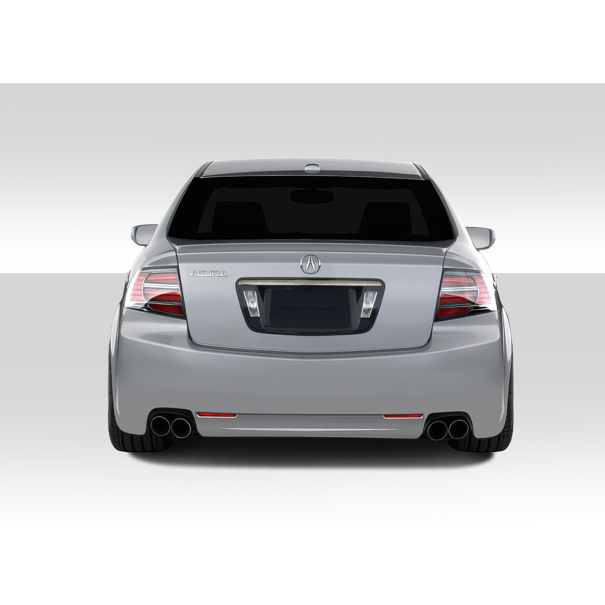 Modify your Acura TL 2004 with our Exterior/Rear Bumpers or Lips - Rear view of vehicle at straight angle