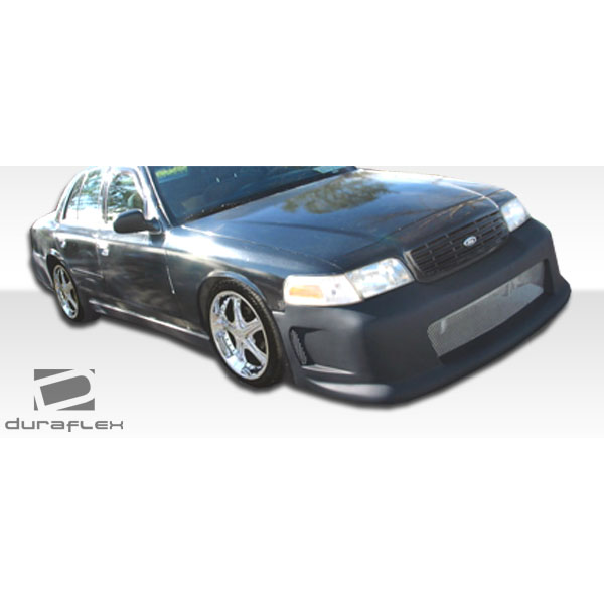 Modify your Ford Crown Victoria 1998 with our Exterior/Side Skirts - Front quarter angle view of vehicle