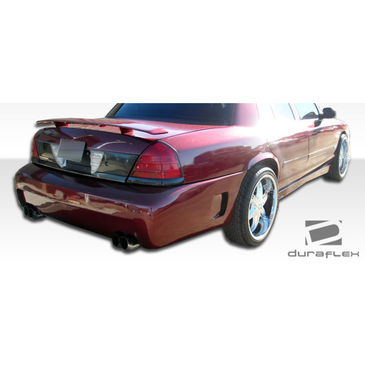 Modify your Ford Crown Victoria 1998 with our Exterior/Complete Body Kits - Image shows rear view at slight angle