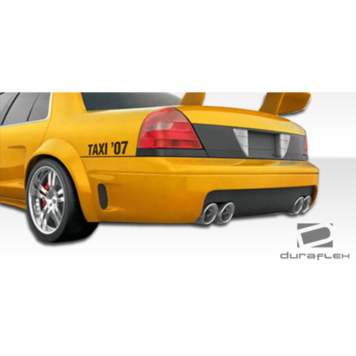 Modify your Ford Crown Victoria 1998 with our Exterior/Complete Body Kits - Rear view of the vehicle at a slight angle