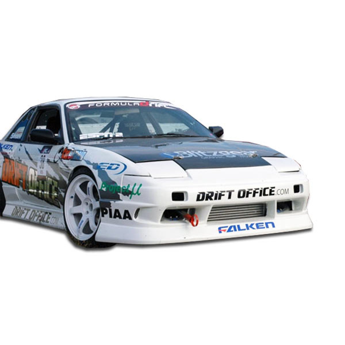 Modify your Nissan 240SX 1989 with our Exterior/Front Bumpers or Lips - Front angle view of the vehicle