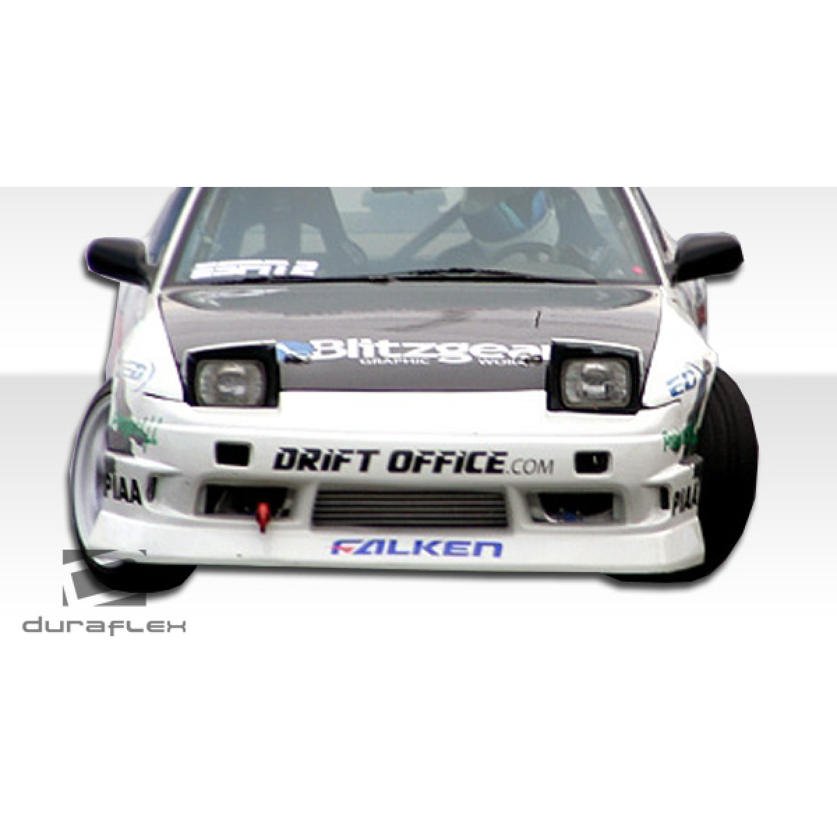 Modify your Nissan 240SX 1989 with our Exterior/Front Bumpers or Lips - Front view of bumper from low angle perspective