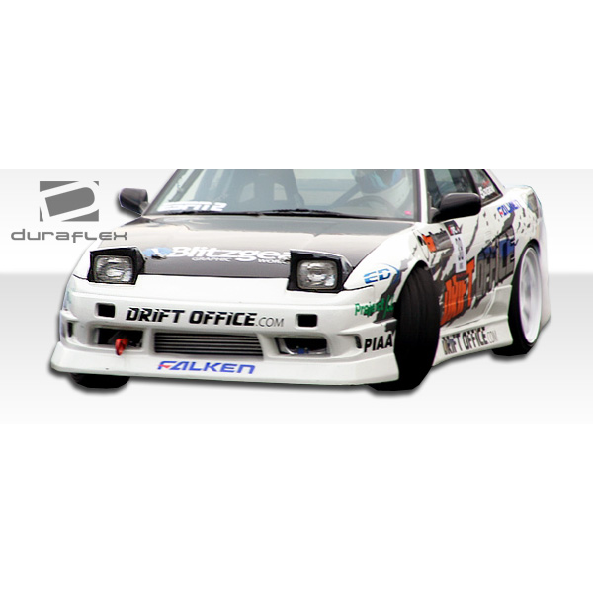 Modify your Nissan 240SX 1989 with our Exterior/Front Bumpers or Lips - Image shows front view of vehicle at a slight angle