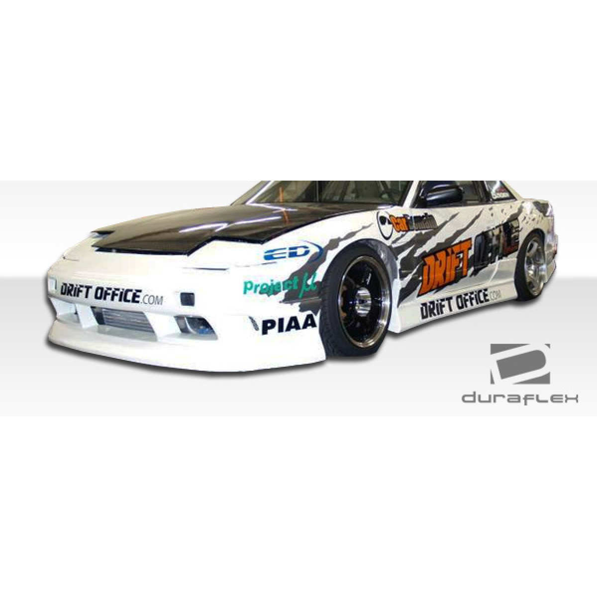 Modify your Nissan 240SX 1989 with our Exterior/Complete Body Kits - Angle view showing vehicle side and front profile