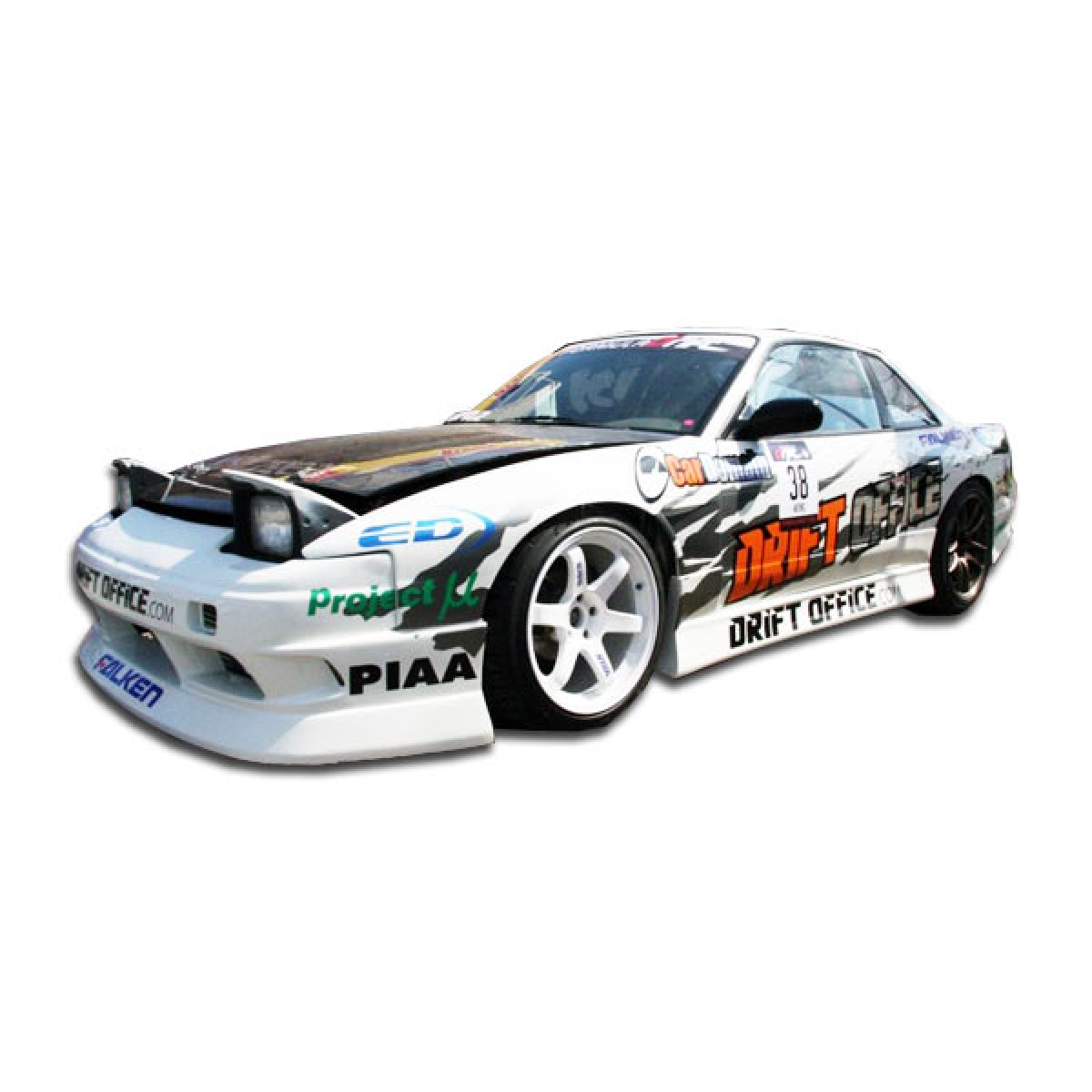 Modify your Nissan 240SX 1989 with our Exterior/Complete Body Kits - The image shows the vehicle at a three quarter angle