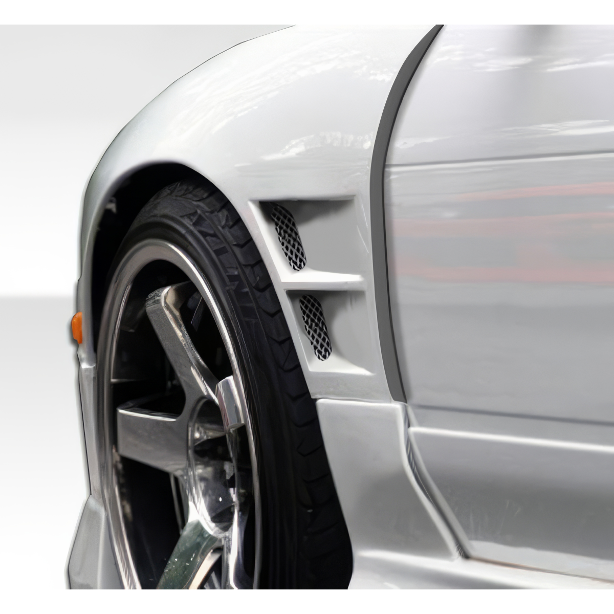 Modify your Nissan 240SX 1989 with our Exterior/Fenders - Angled view of the fender and wheel section