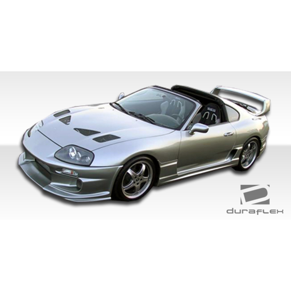 Modify your Toyota Supra 1993 with our Exterior/Hoods - Front quarter angle showcasing the Supra hood design