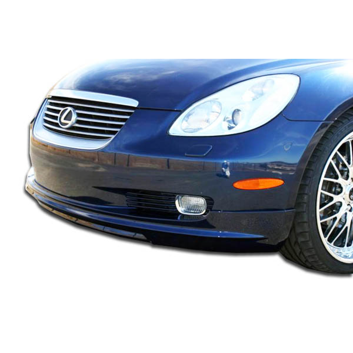 Modify your Lexus SC430 2002 with our Exterior/Complete Body Kits - Front angle with focus on bumper and lip