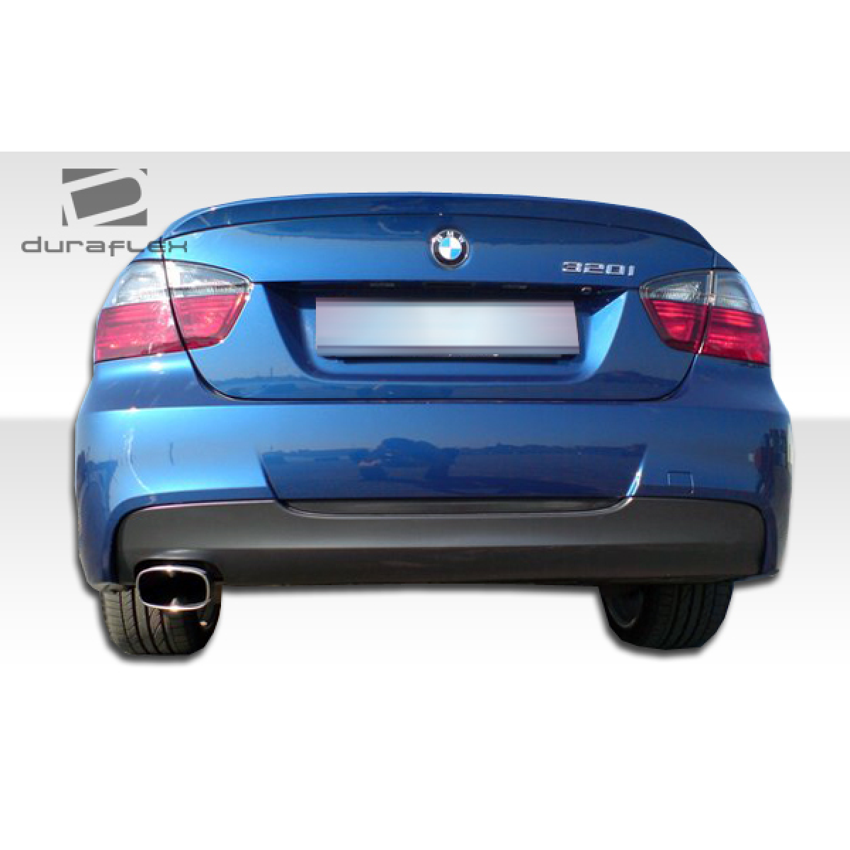 Modify your BMW 3-Series 2006 with our Exterior/Rear Bumpers or Lips - Showing rear view at a slight angle