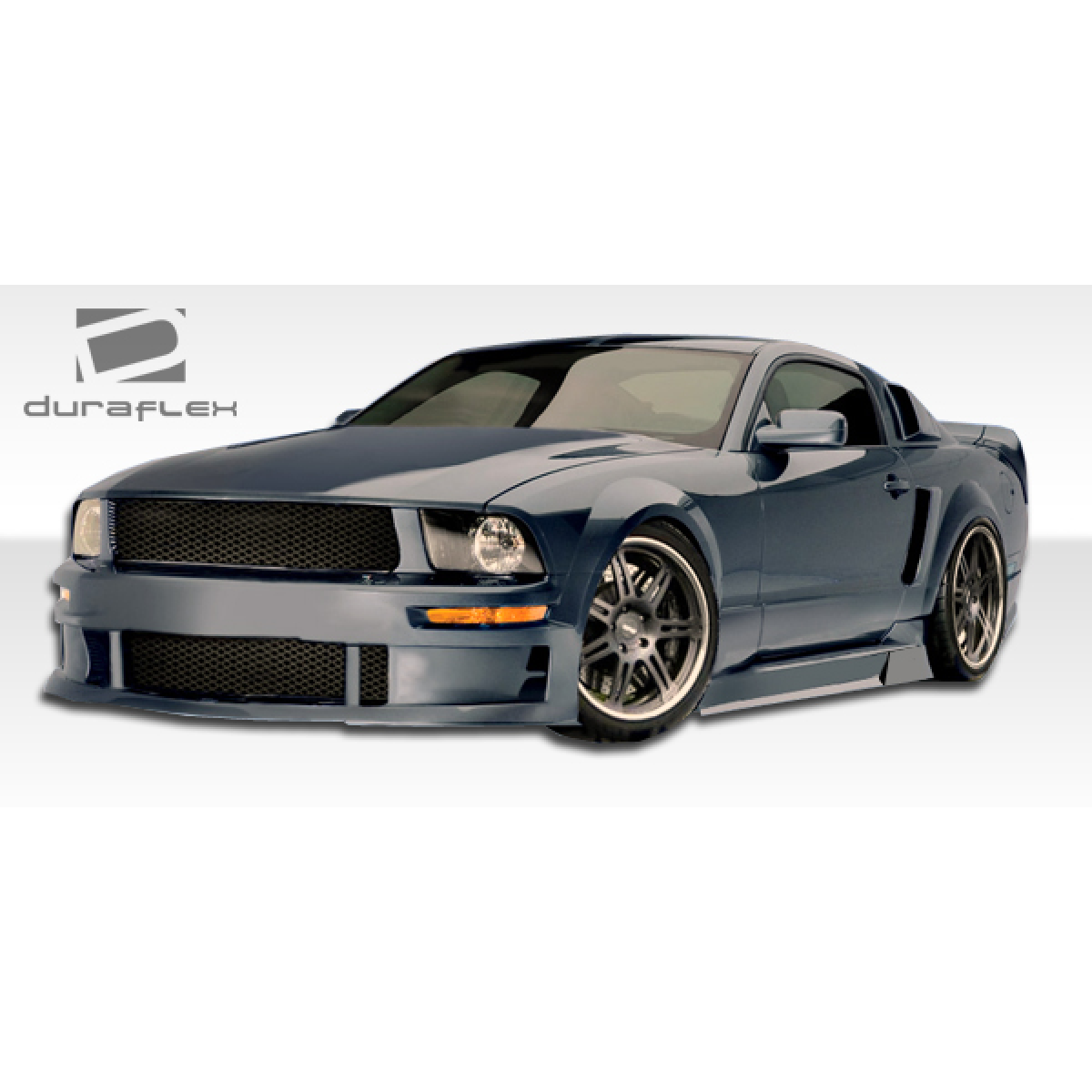 Modify your Ford GT 2005 with our Exterior/Complete Body Kits - Front angle view of a modified Ford Mustang