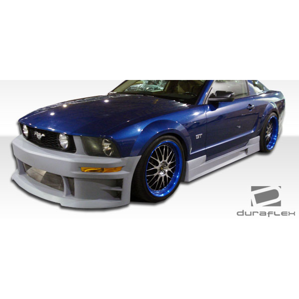 Modify your Ford GT 2005 with our Exterior/Side Skirts - Front angled view of the vehicle with side skirts