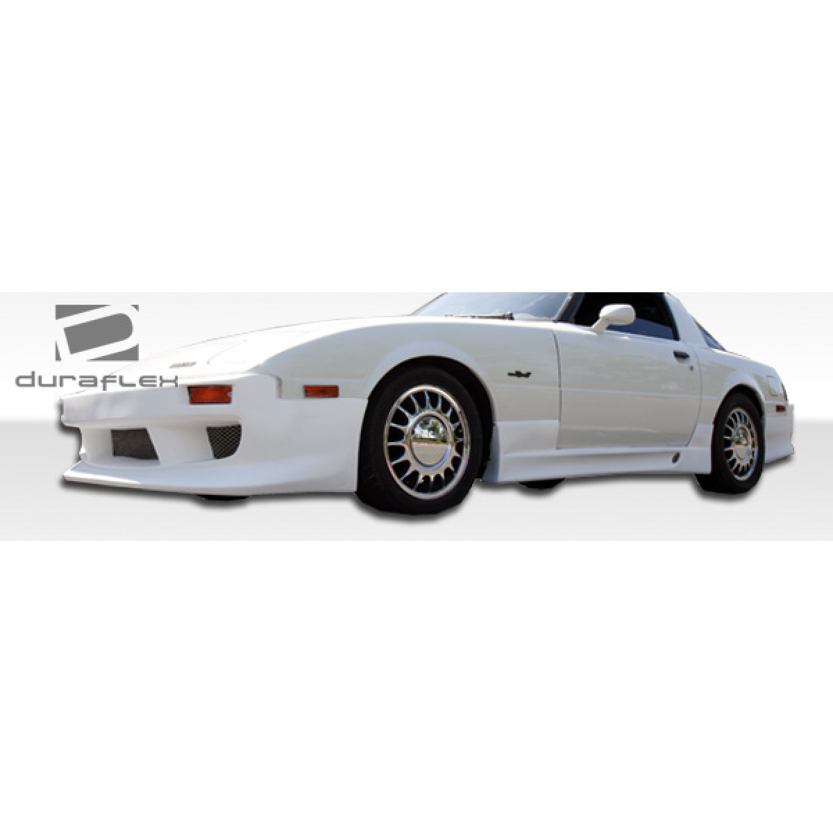 Modify your Mazda RX-7 1979 with our Exterior/Front Bumpers or Lips - Front angle view of bumper on white RX-7