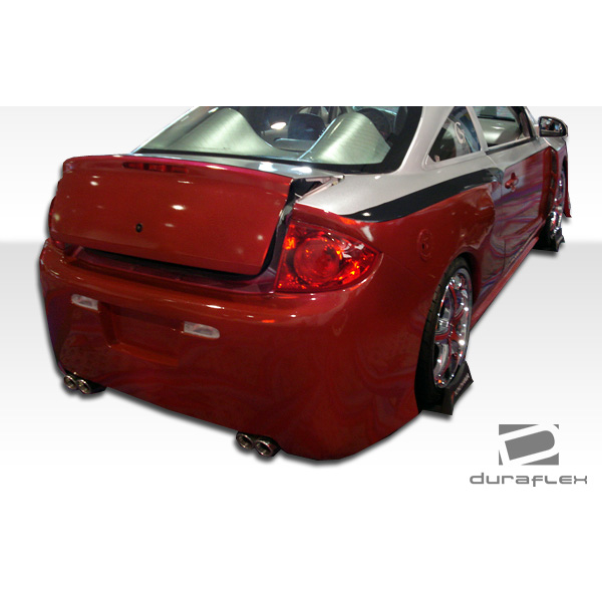 Modify your Pontiac G5 2007 with our Exterior/Rear Bumpers or Lips - Rear angle focusing on bumper design features