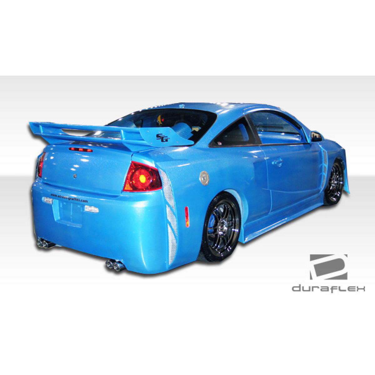 Modify your Pontiac G5 2007 with our Exterior/Side Skirts - Rear three quarter angle of the vehicle