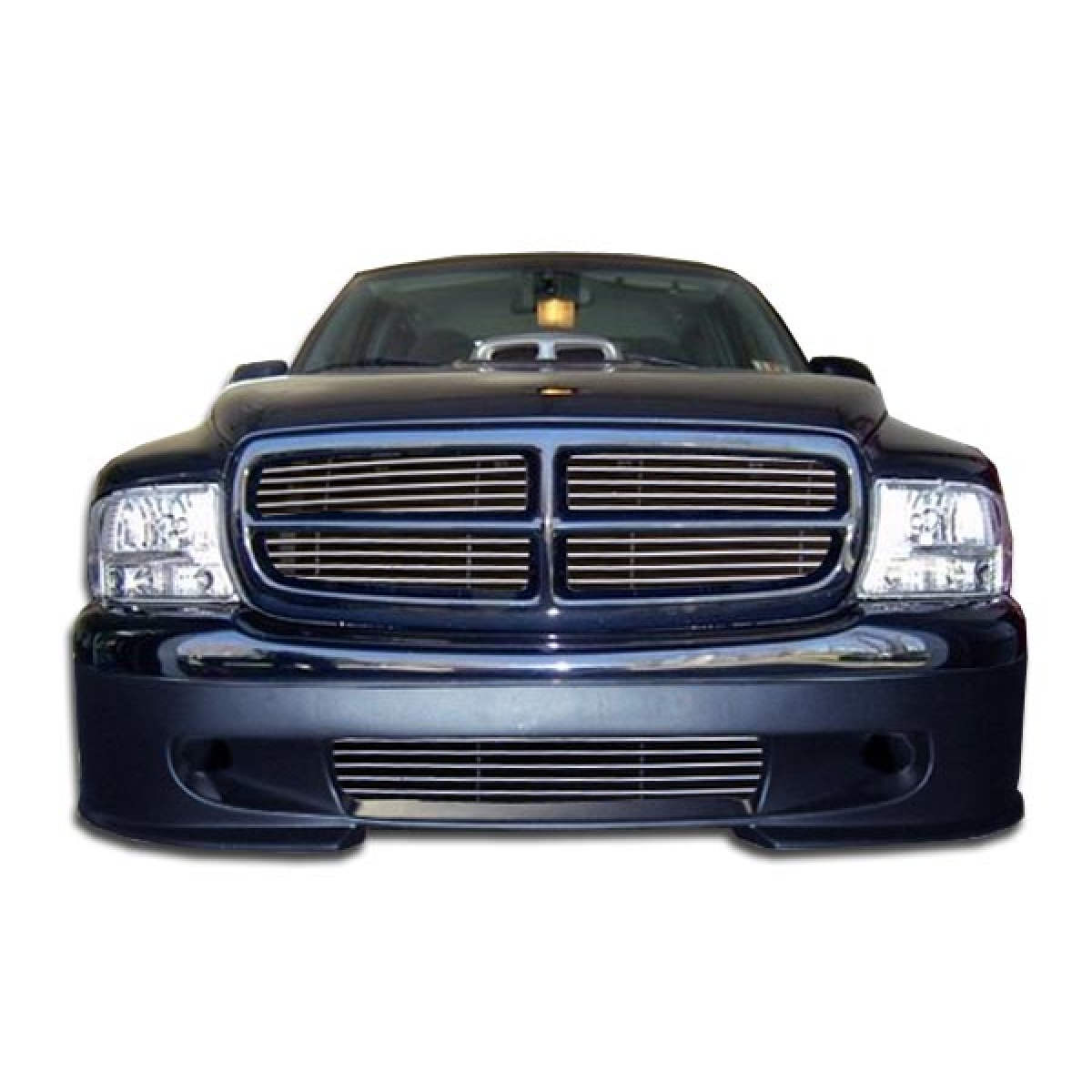 Modify your Dodge Dakota 1997 with our Exterior/Front Bumpers or Lips - Front view of the vehicle part at zero degrees