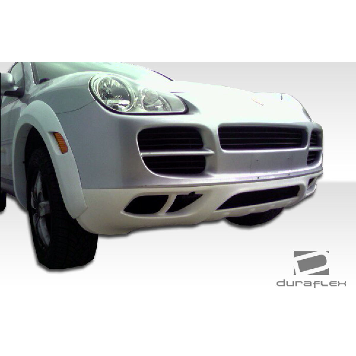 Modify your Porsche Cayenne 2003 with our Exterior/Front Bumpers or Lips - Front angle view of a Porsche Cayenne bumper
