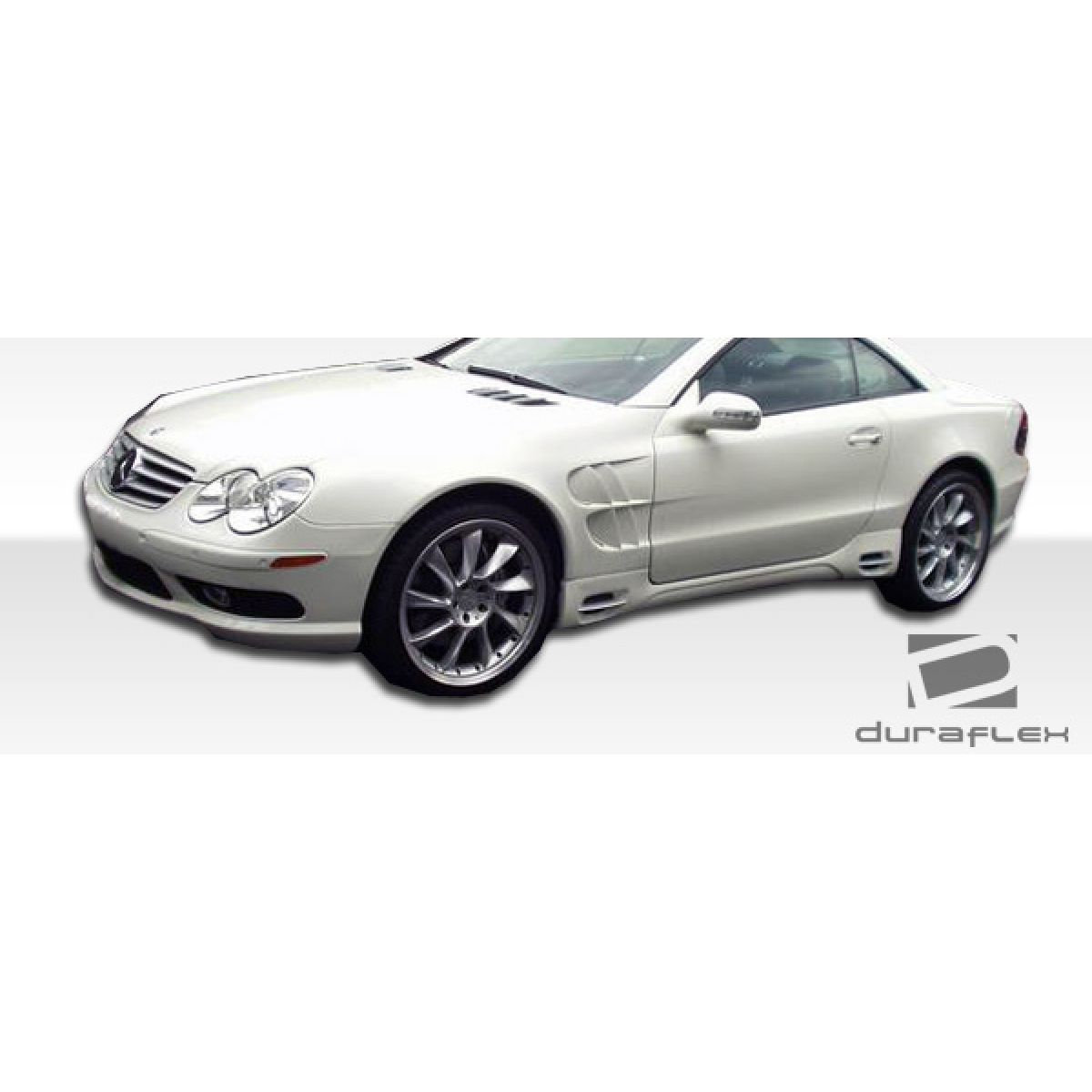 Modify your Mercedes-Benz SL-Class 2003 with our Exterior/Front Bumpers or Lips - Front angle view of a Mercedes SL-Class