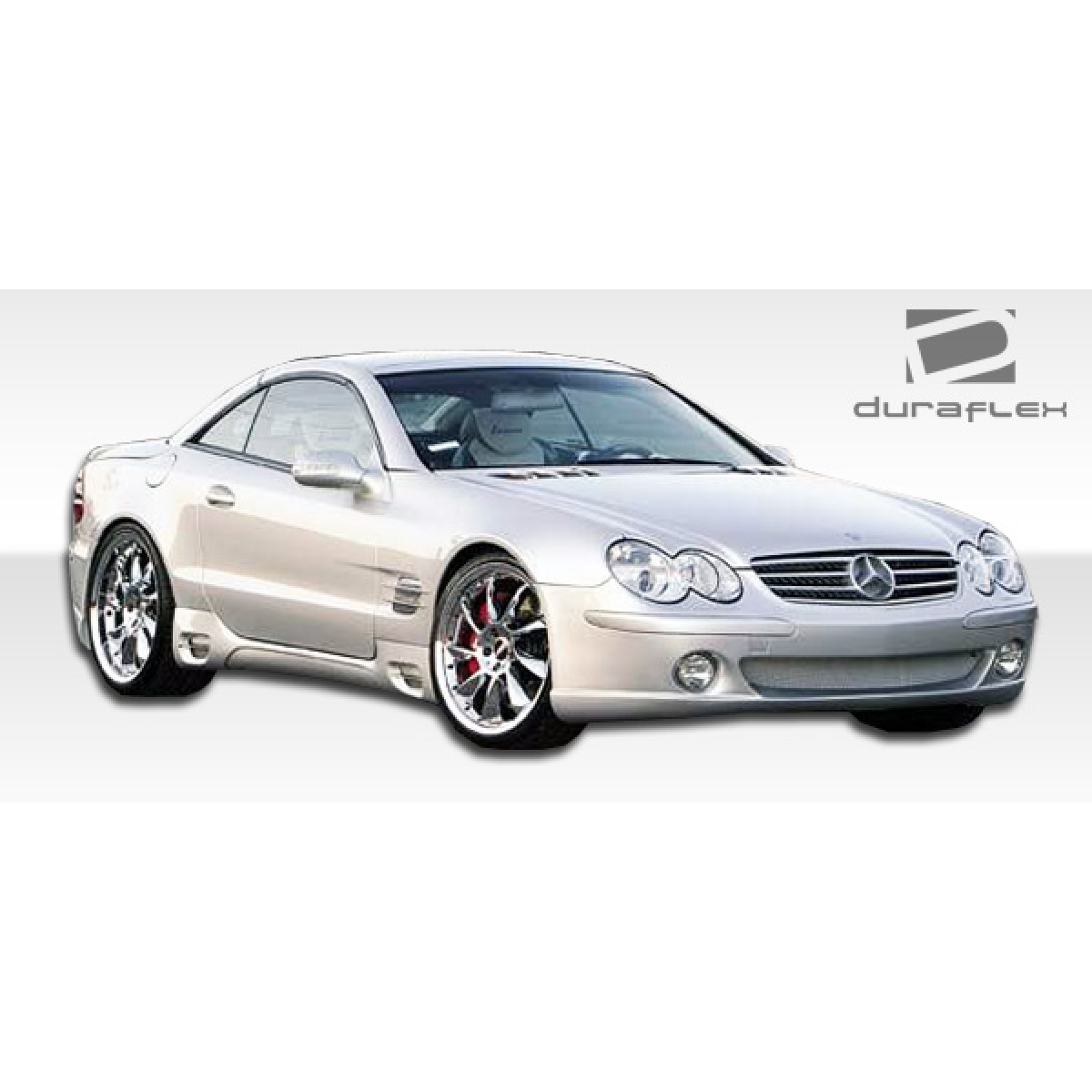 Modify your Mercedes-Benz SL-Class 2003 with our Exterior/Front Bumpers or Lips - Image shows car at a slight left angle