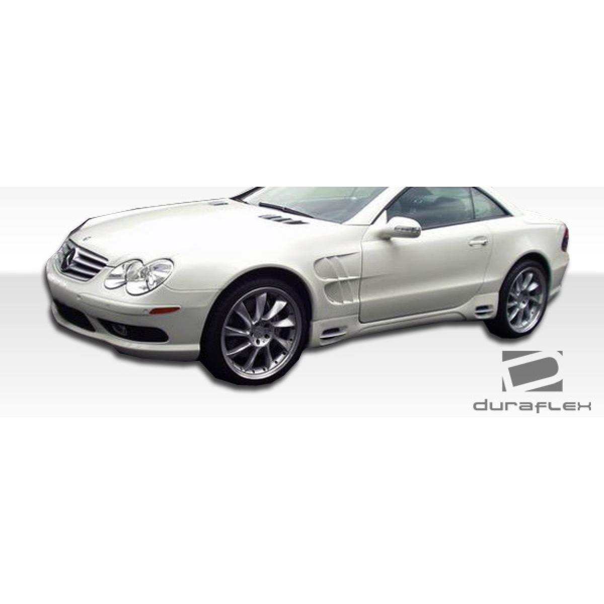 Modify your Mercedes-Benz SL-Class 2003 with our Exterior/Side Skirts - Angled view of the side profile of vehicle