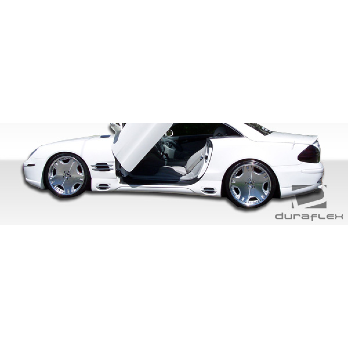 Modify your Mercedes-Benz SL-Class 2003 with our Exterior/Side Skirts - Side view angle showcasing car modifications