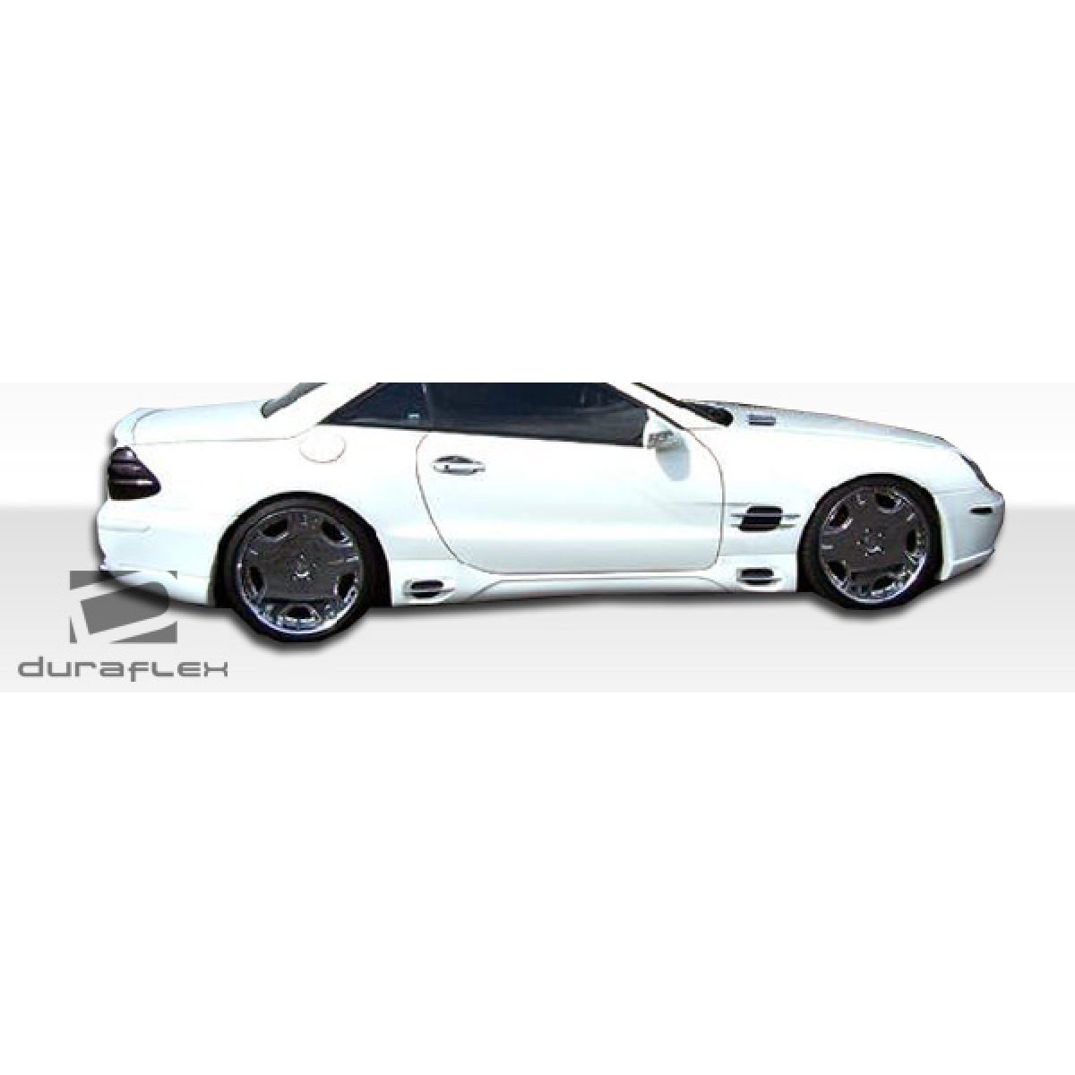 Modify your Mercedes-Benz SL-Class 2003 with our Exterior/Side Skirts - Side view of vehicle part showing low profile design